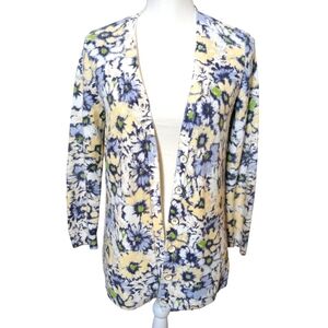 J. Jill Floral Button-Up Cardigan size small